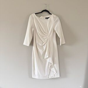 Jessica Howard | Cream Long Sleeve Dress